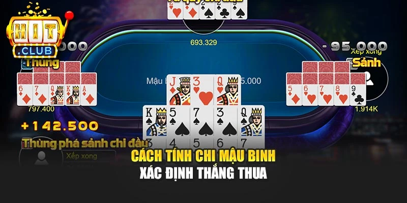 Cách tính chi mậu binh xác định thắng thua