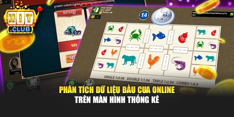 Phân tích dữ liệu Bầu Cua Online trên màn hình thống kê